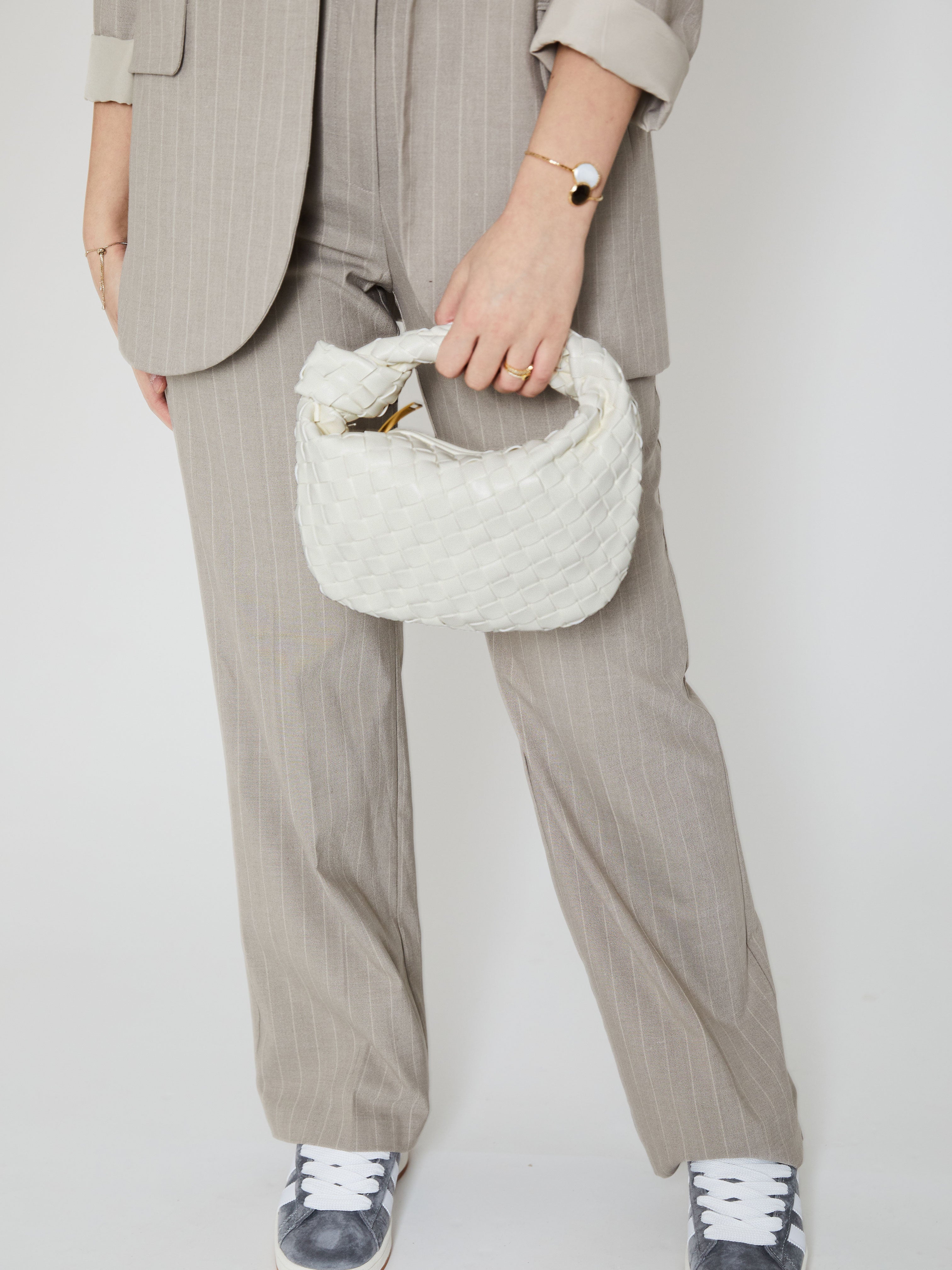 Mini Everyday Leather Bag - White - CASAVENZA