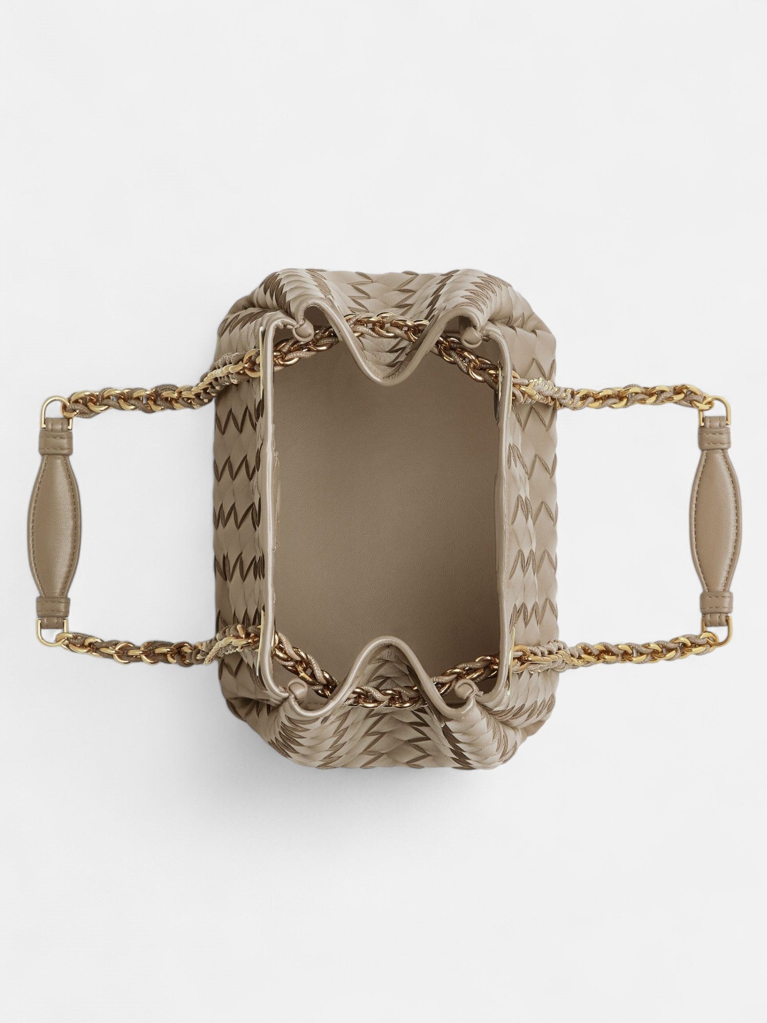 Small Chained Parachute Bag - Limestone - CASAVENZA