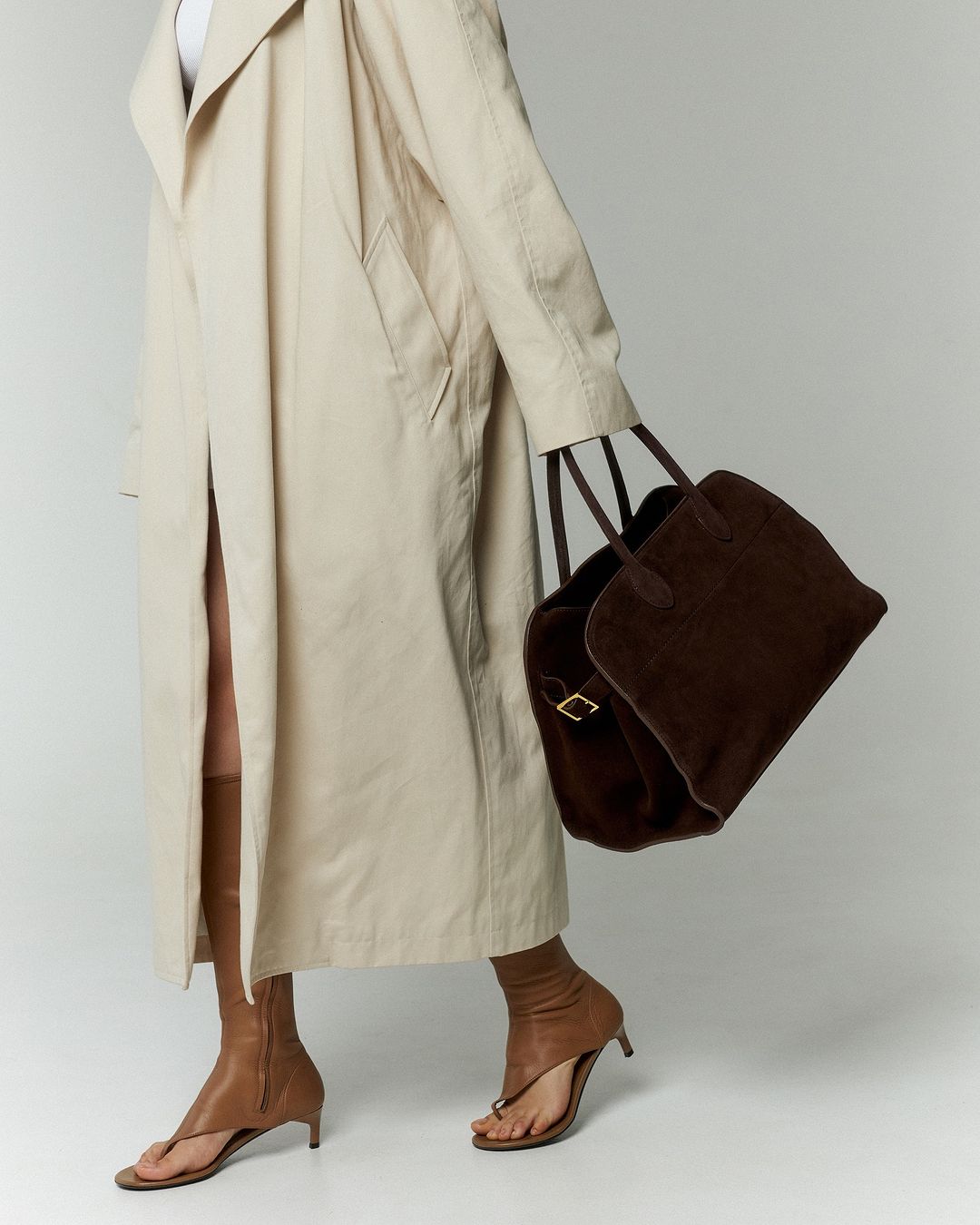 Musthave Suede Bag - Dark Coffee - CASAVENZA