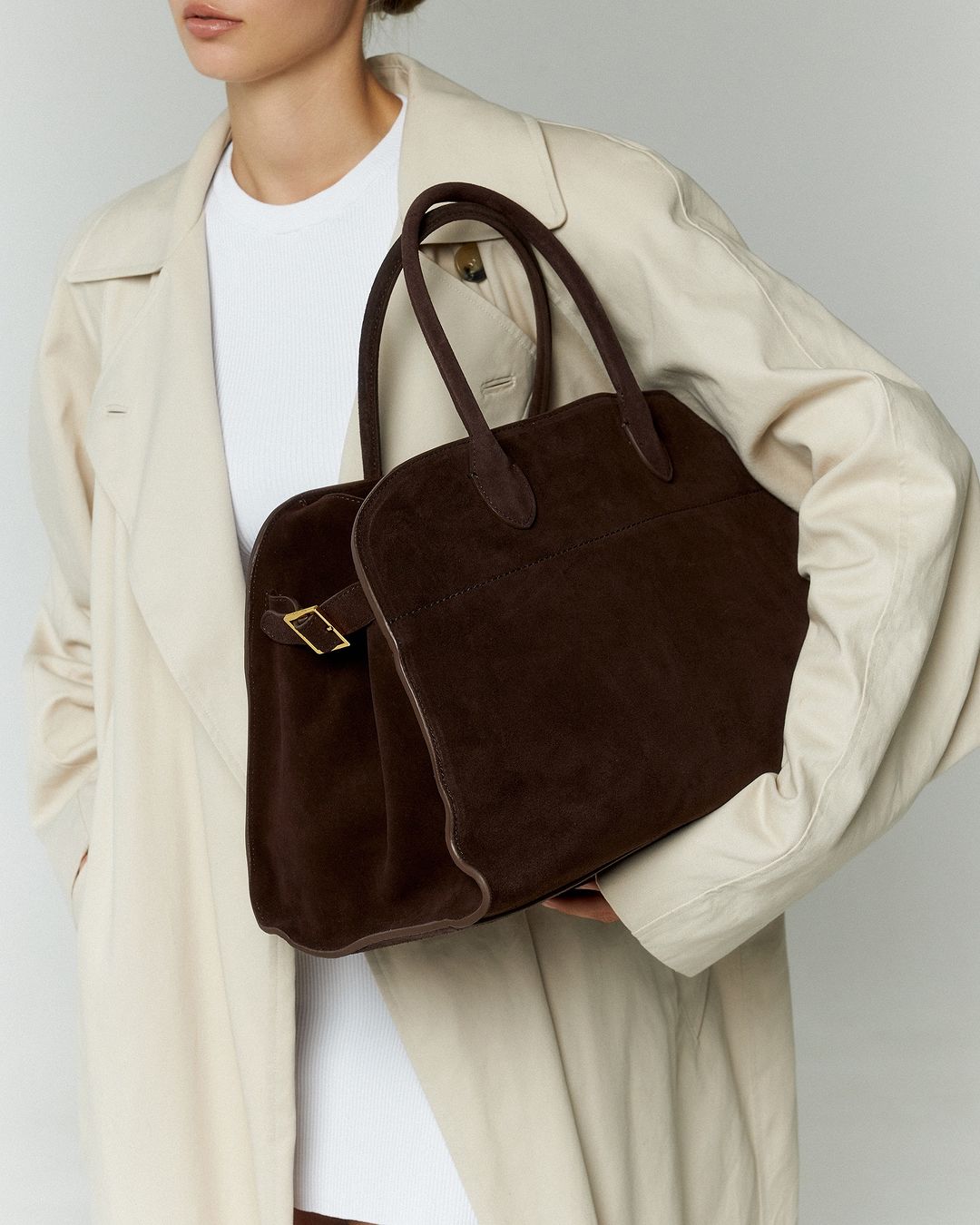 Musthave Suede Bag - Dark Coffee - CASAVENZA