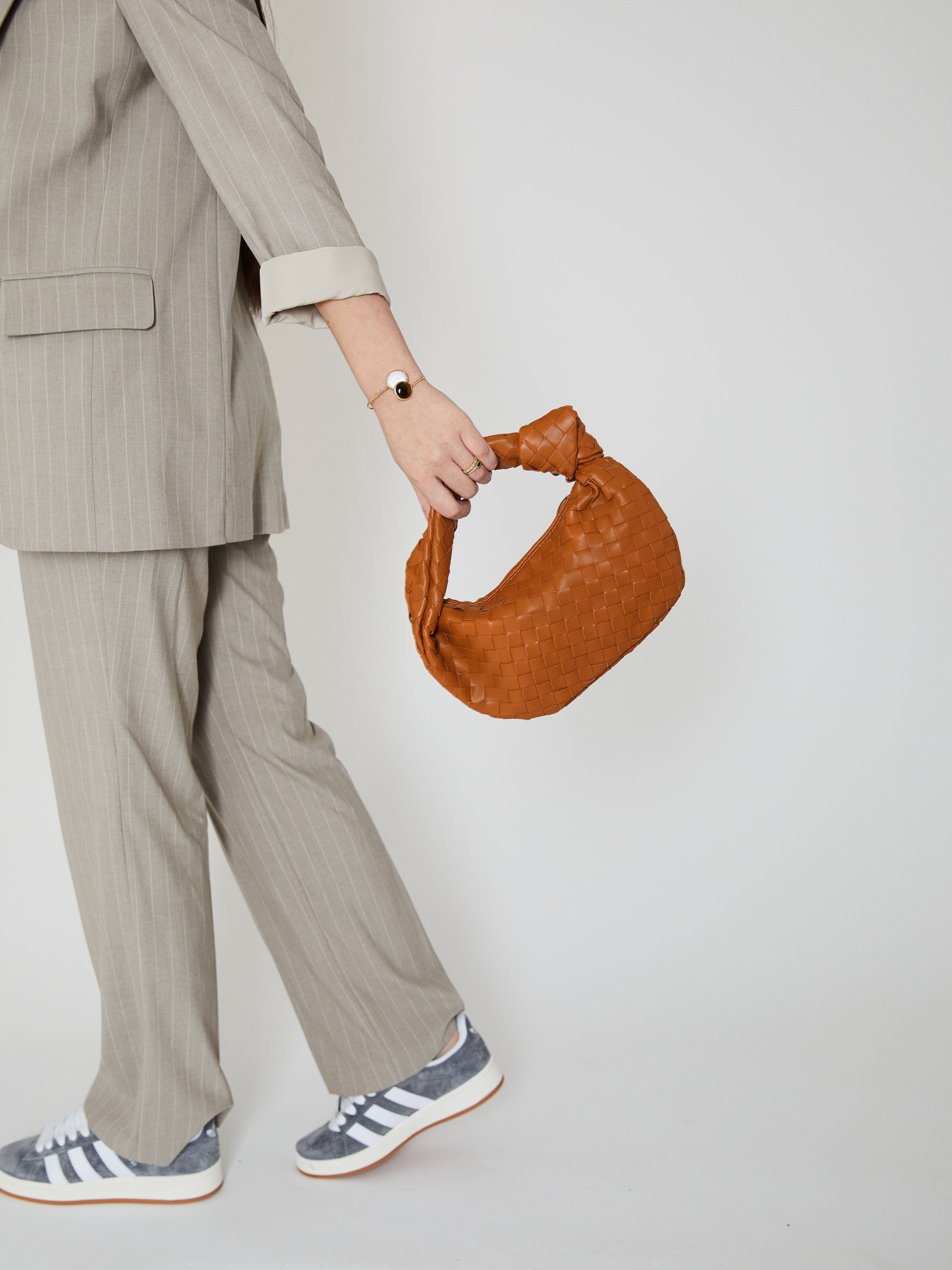 Mini Everyday Leather Bag - Camel - AmatoLeather