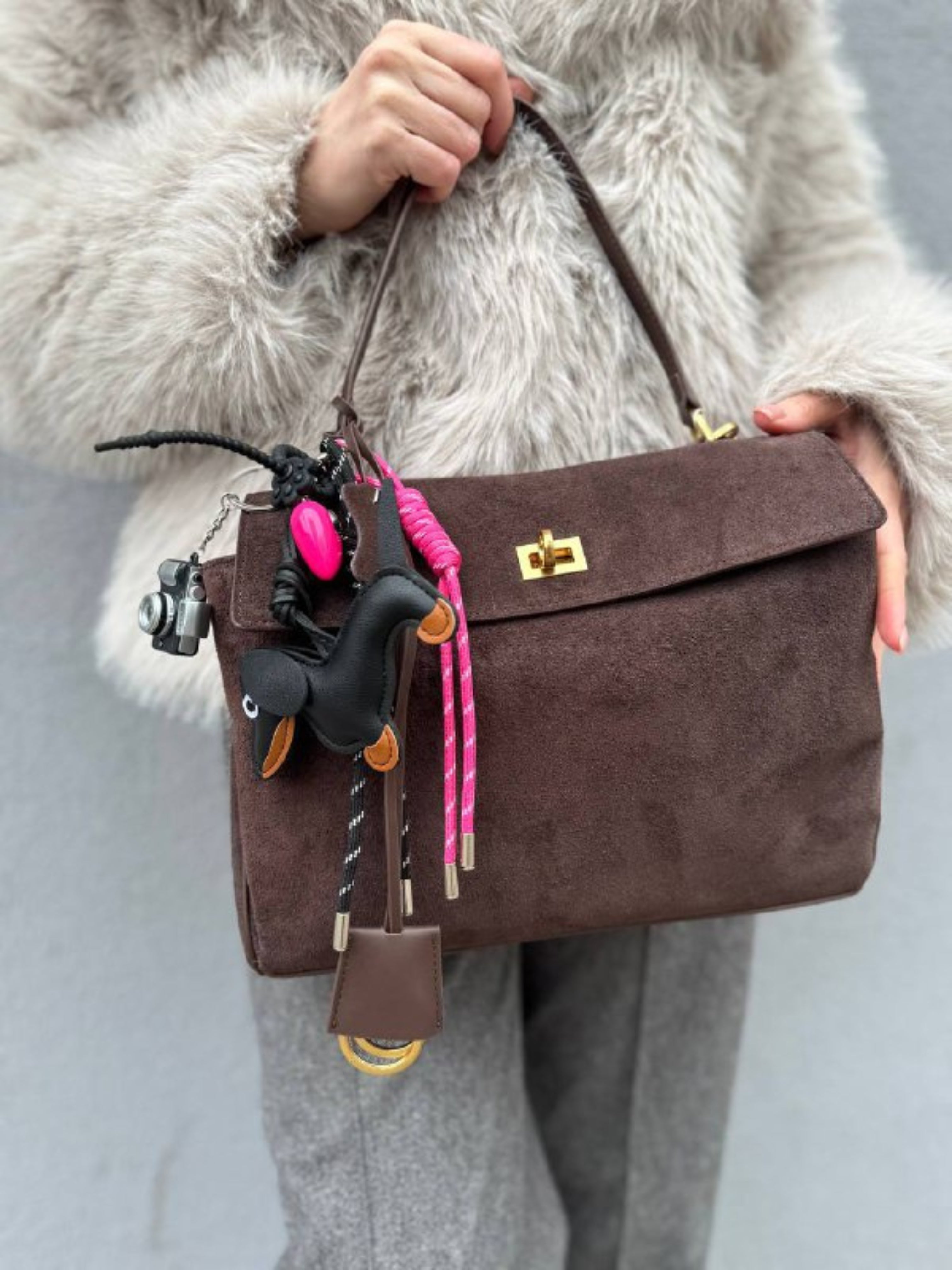 Camera & Puppy Bag Charm - CASAVENZA