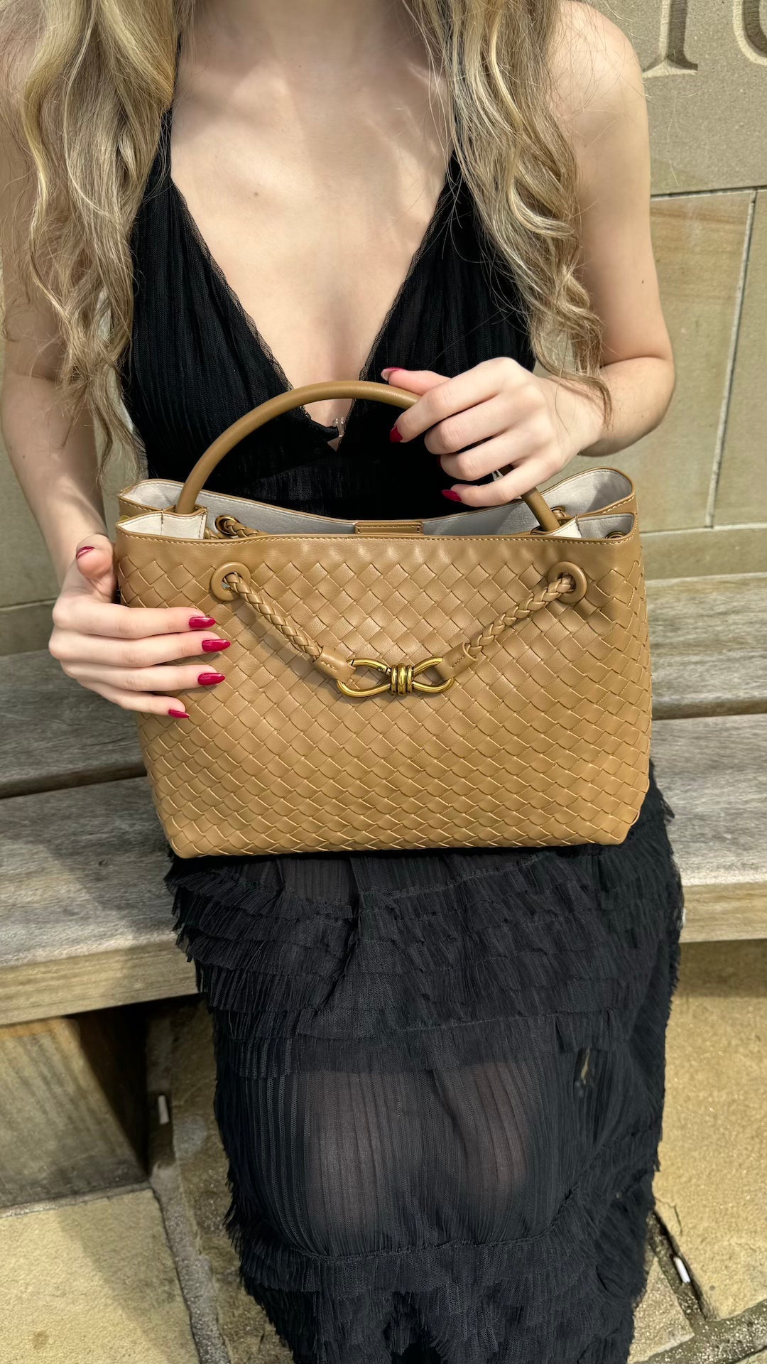 Diana Bag - Golden - AmatoLeather