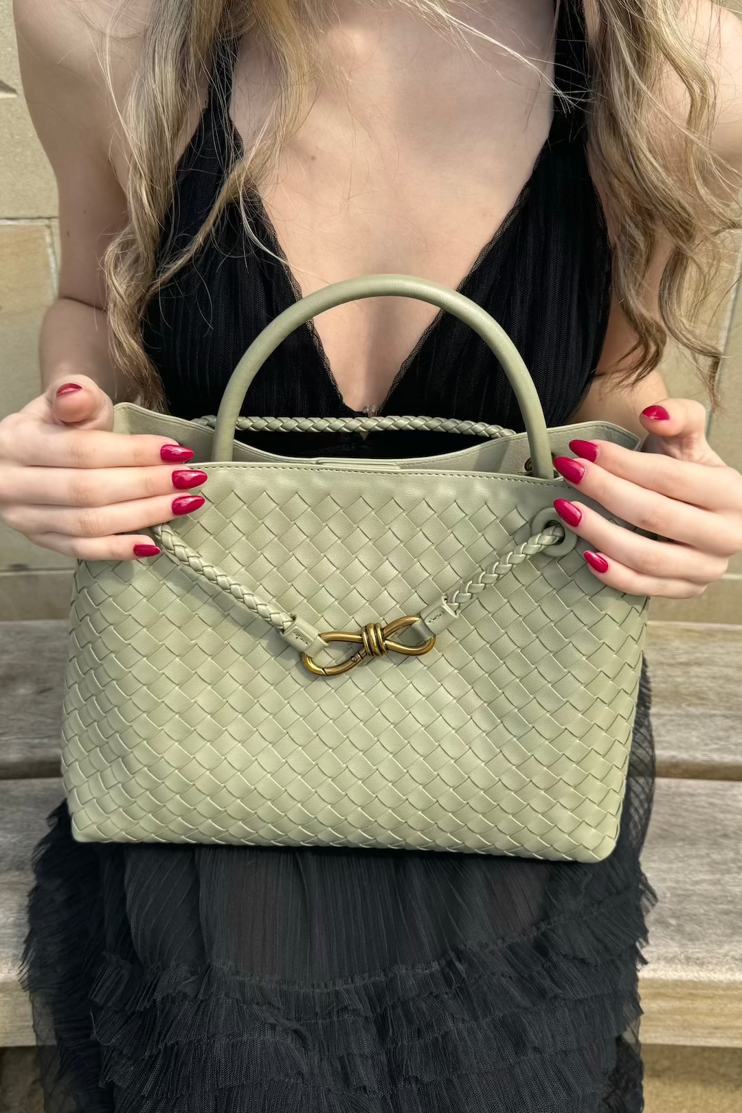 Diana Bag - Olive - AmatoLeather