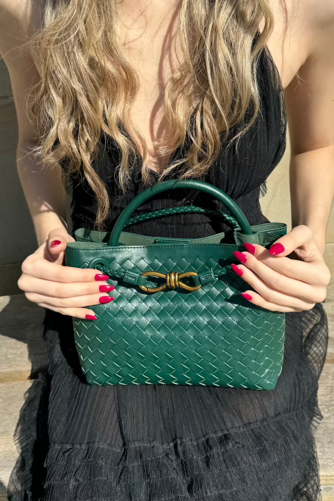 Diana Bag Mini - Green - AmatoLeather