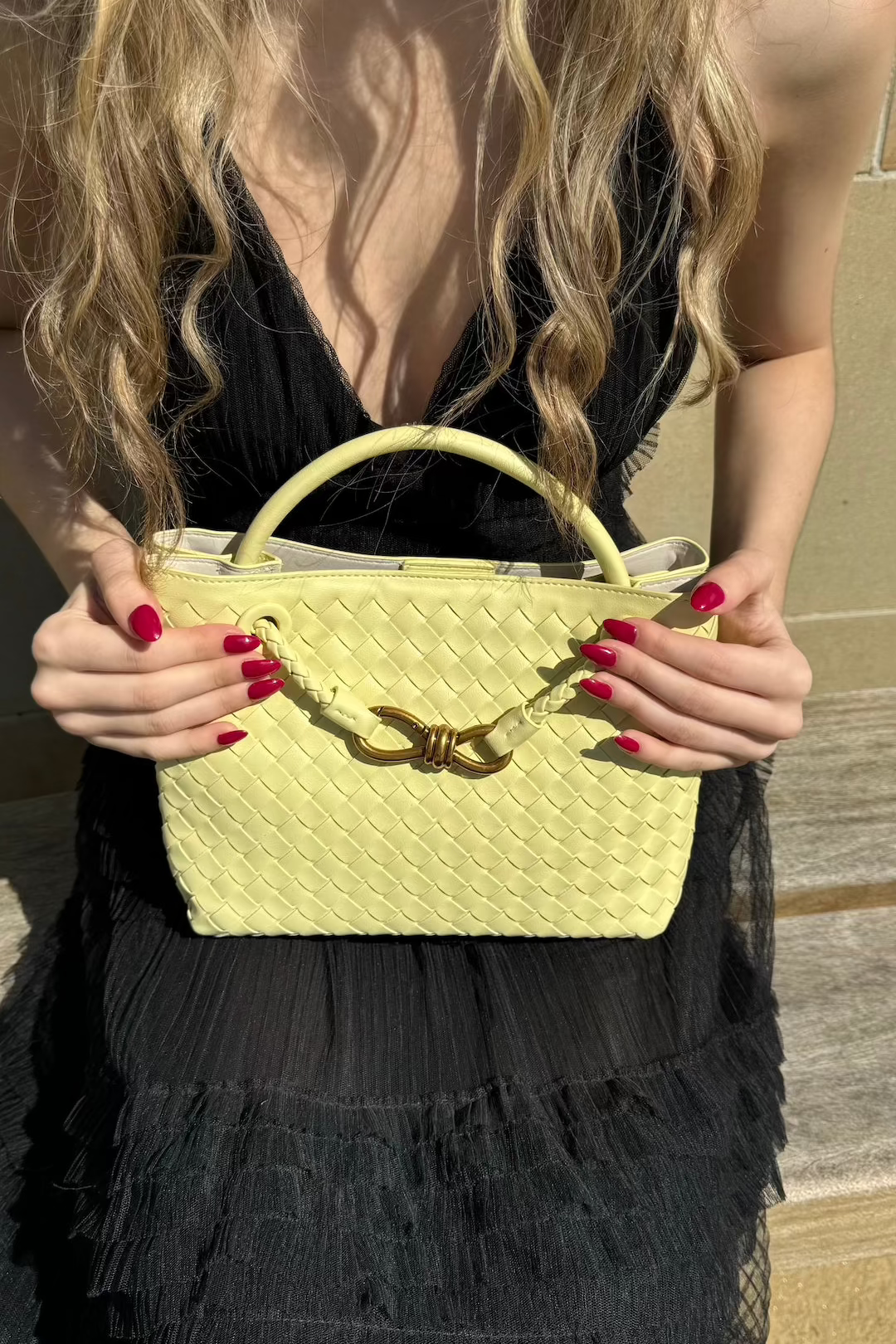 Diana Bag Mini - Yellow - AmatoLeather