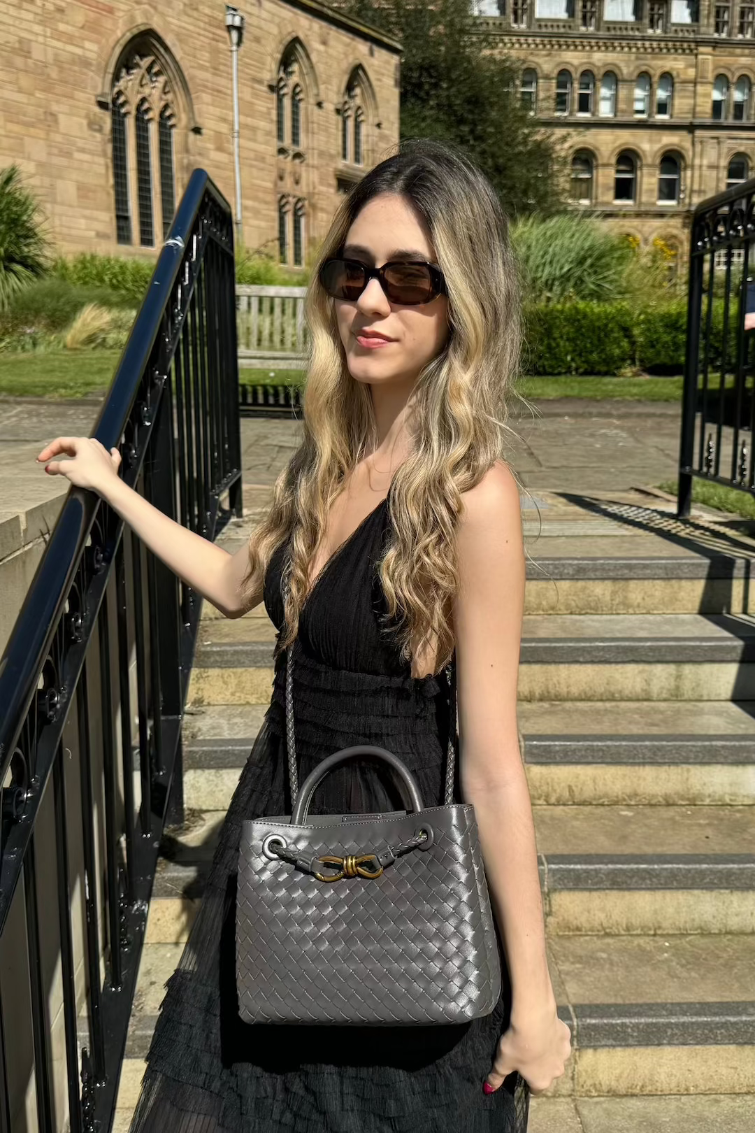 Diana Bag Mini - Dark Silver - AmatoLeather