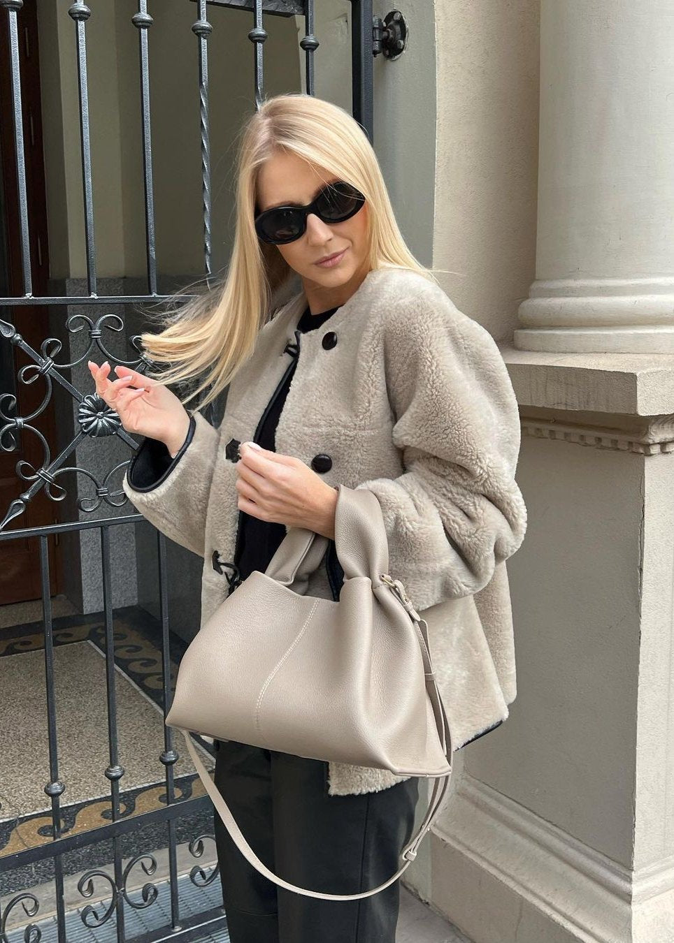 Lucinda Bag - Taupe - CASAVENZA