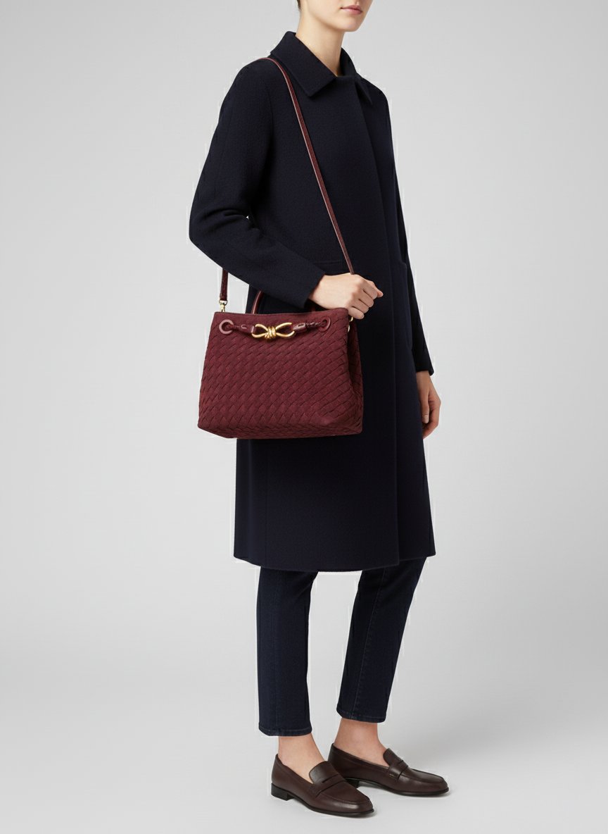 Diana Bag Suede - Burgundy