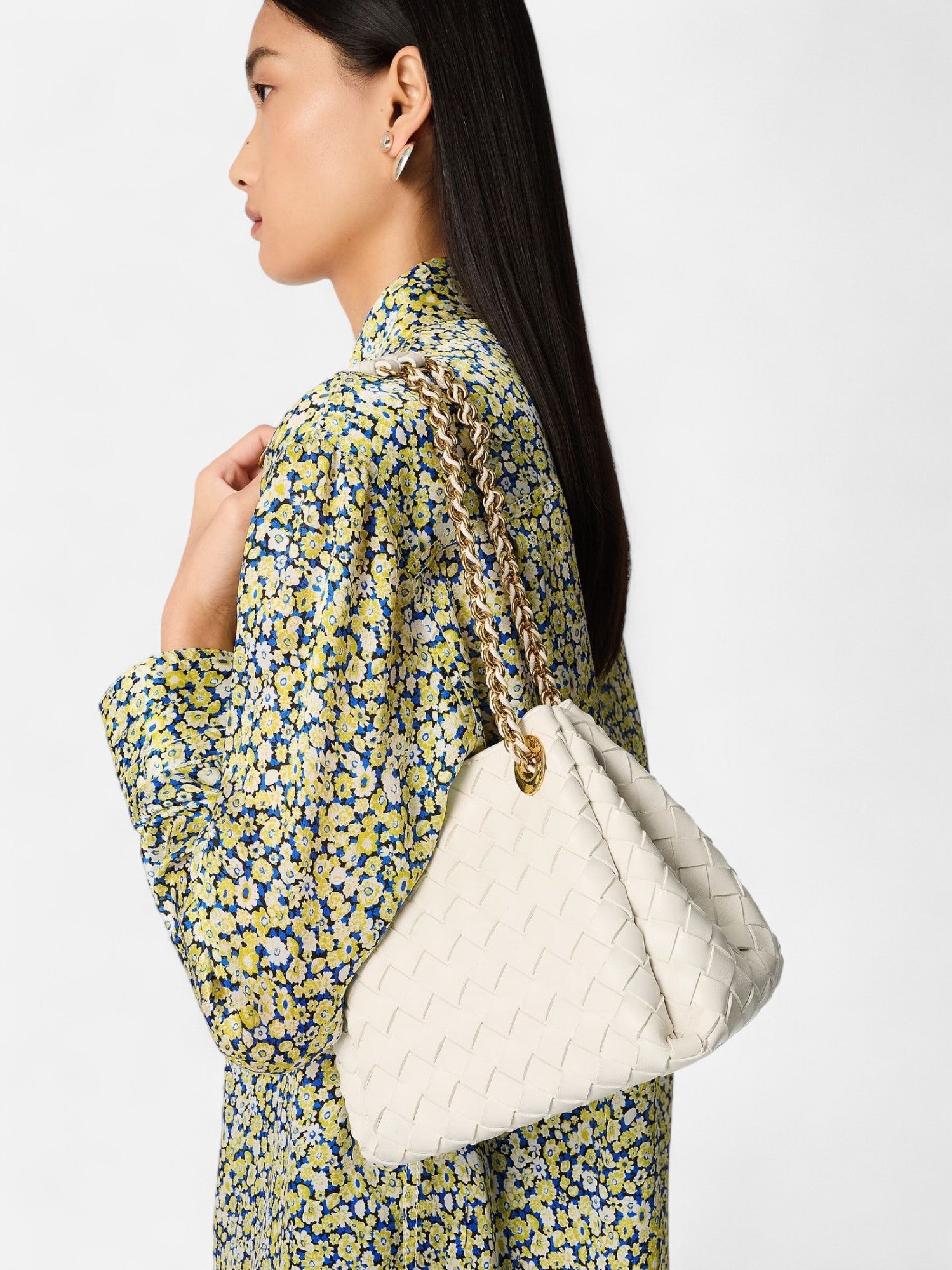 Small Chained Parachute Bag - Chalk - CASAVENZA