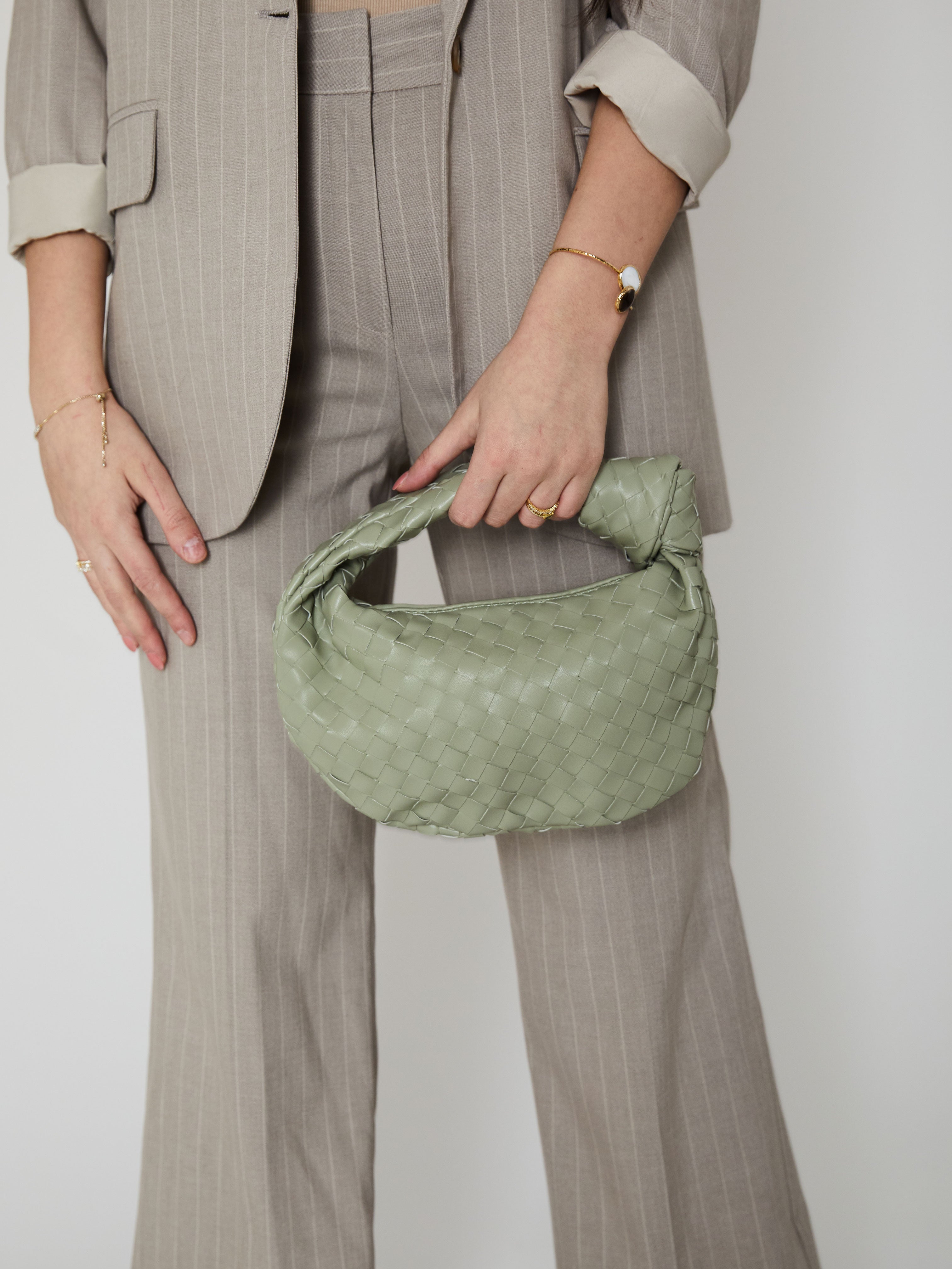 Mini Everyday Leather Bag - Mildew - CASAVENZA