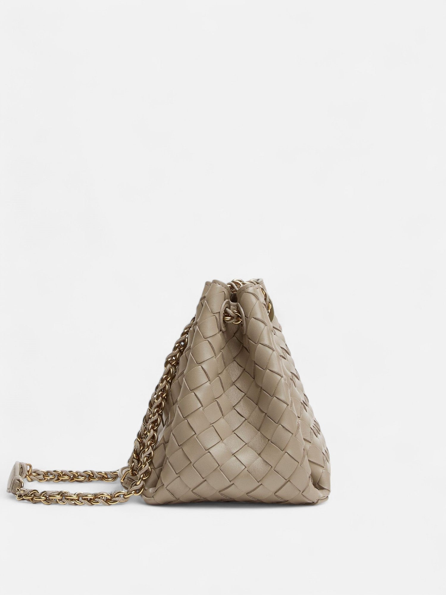Small Chained Parachute Bag - Limestone - CASAVENZA