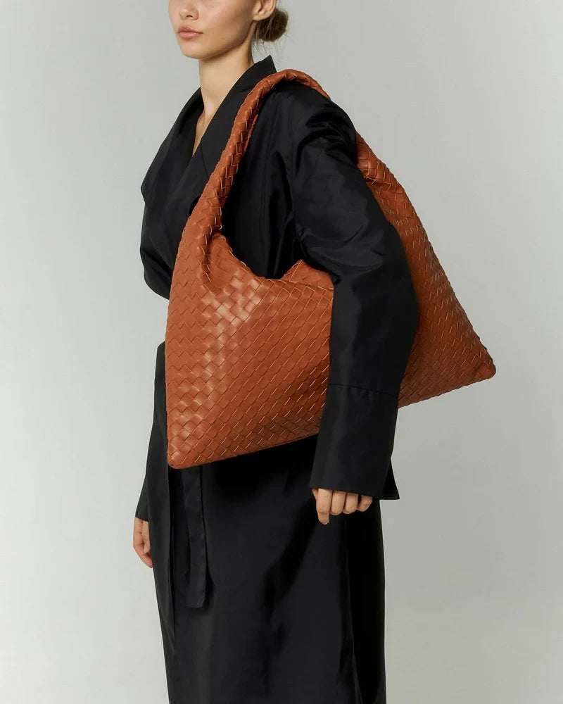 Elegance Leather Bag - Camel - CASAVENZA