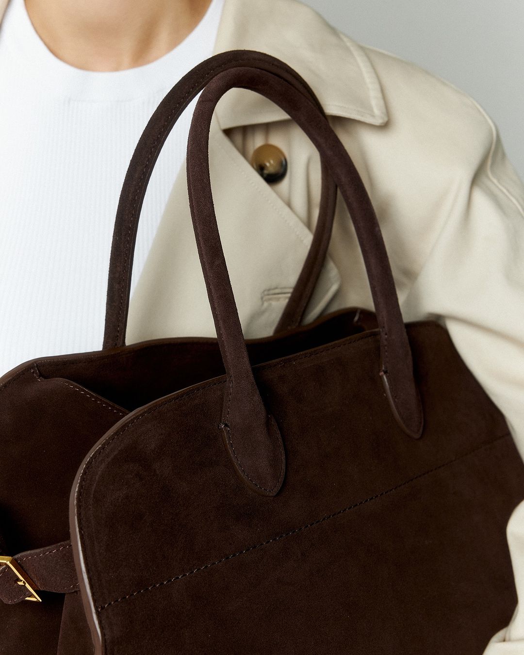 Musthave Suede Bag - Dark Coffee - CASAVENZA