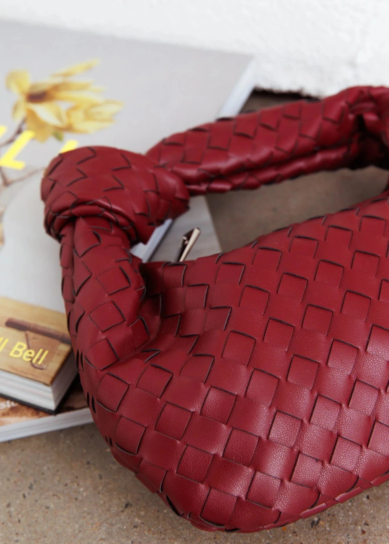 Mini Everyday Leather Bag - Burgundy - CASAVENZA