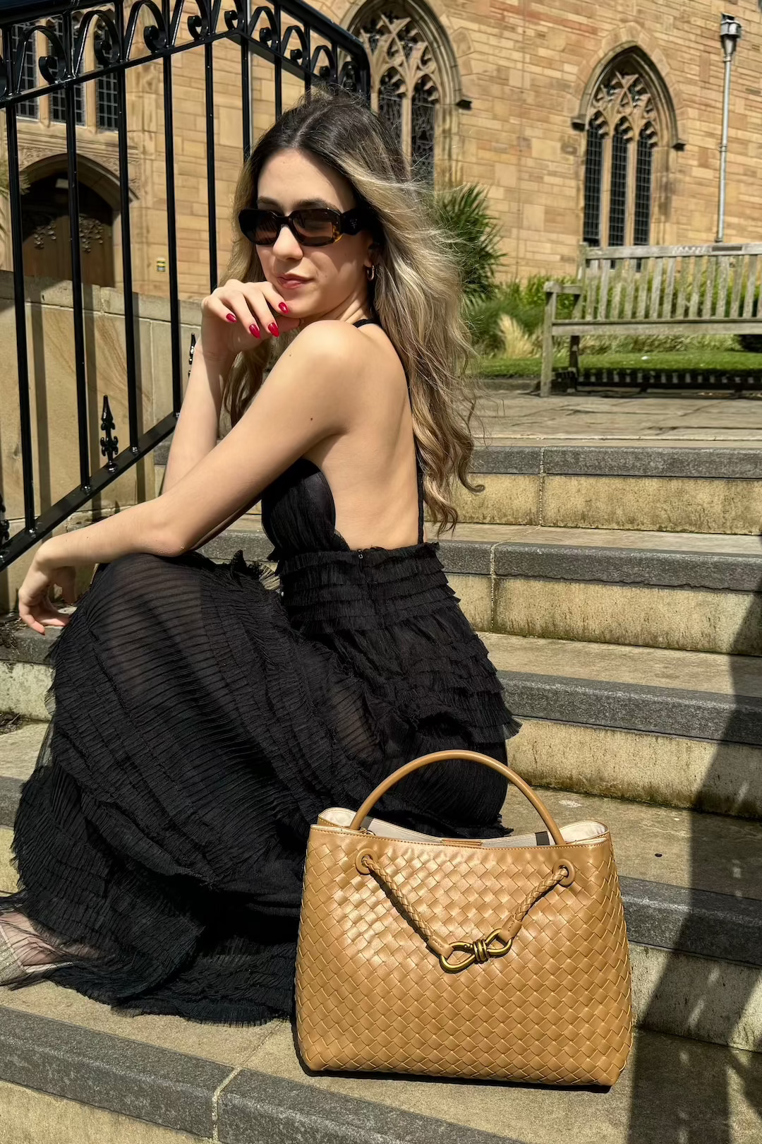 Diana Bag - Golden - AmatoLeather 