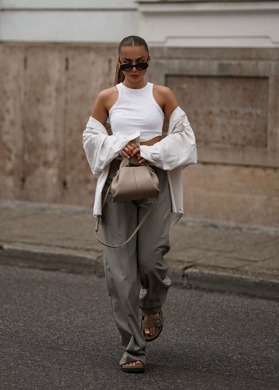 Lucinda Bag Mini - Taupe - AmatoLeather 