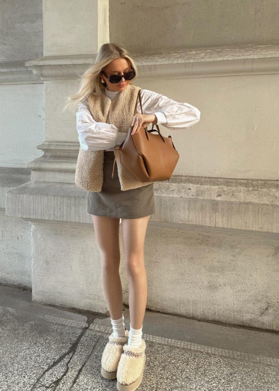 Essential Tote Bag - Camel - CASAVENZA