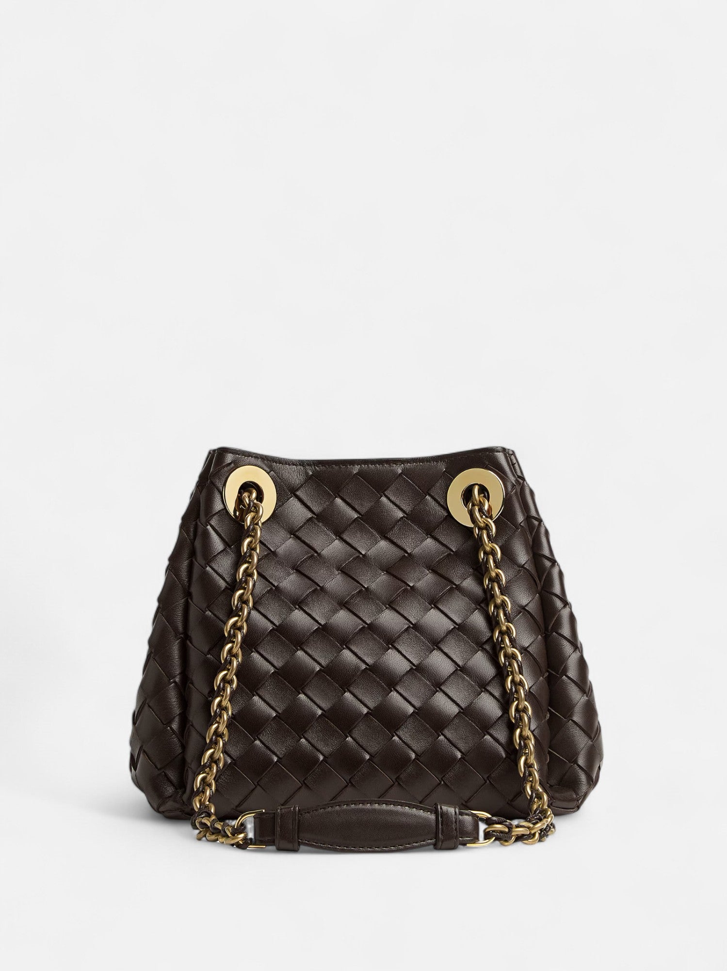 Small Chained Parachute Bag - Coffee - CASAVENZA
