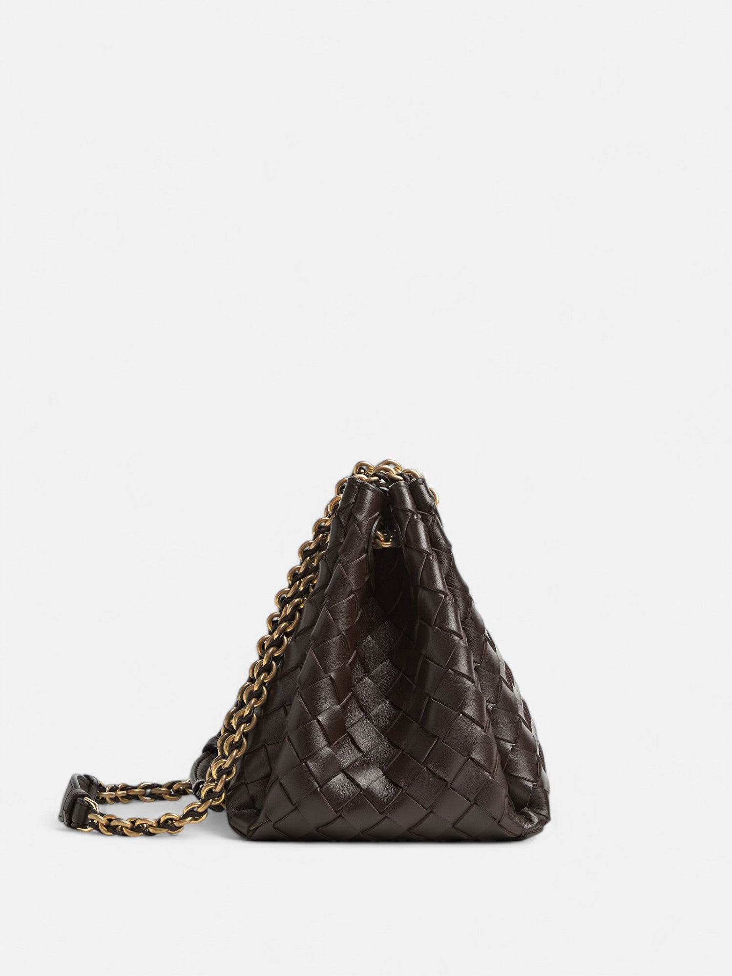 Small Chained Parachute Bag - Coffee - CASAVENZA