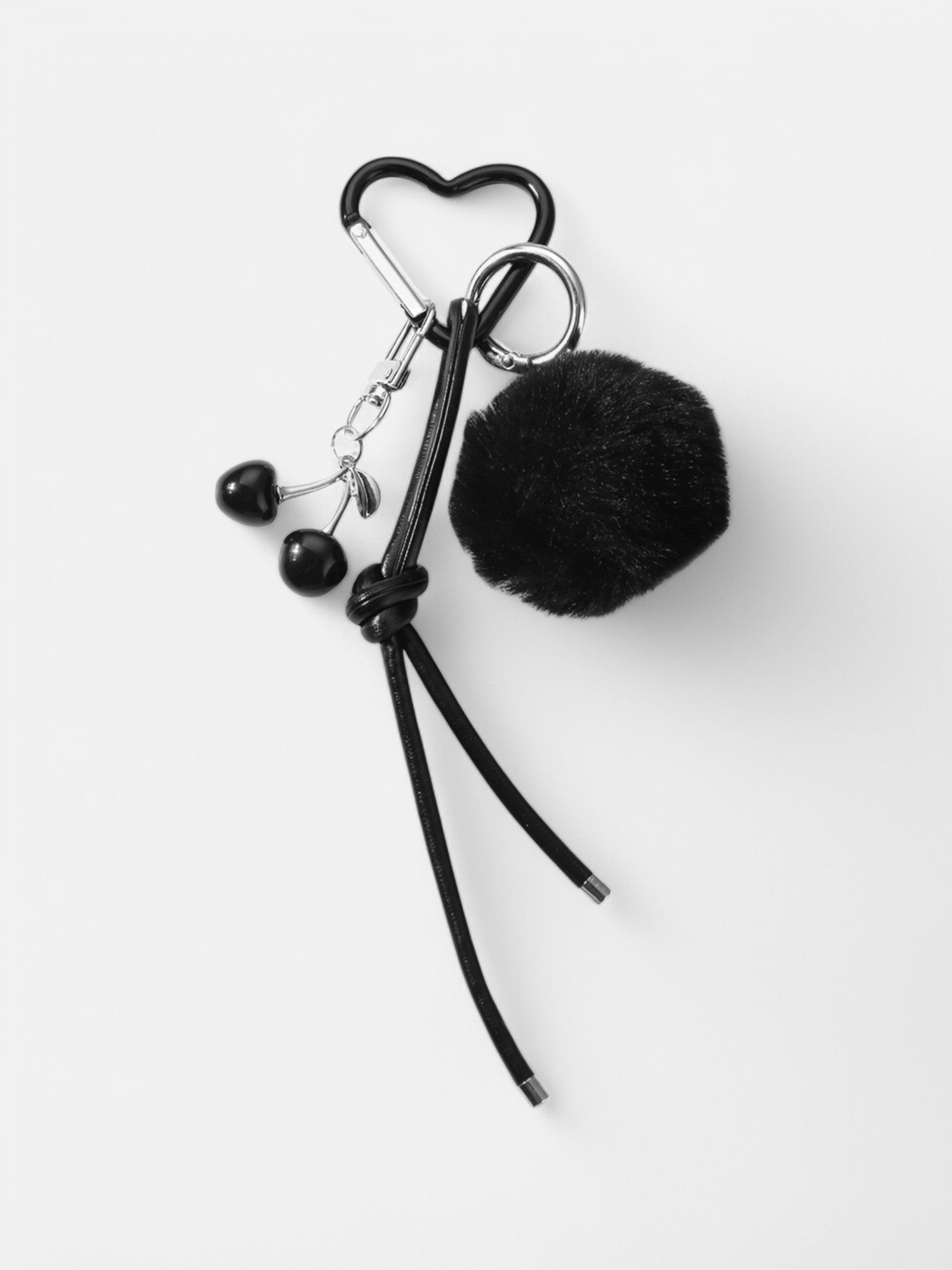 Black Cherry Bag Charm - AmatoLeather 