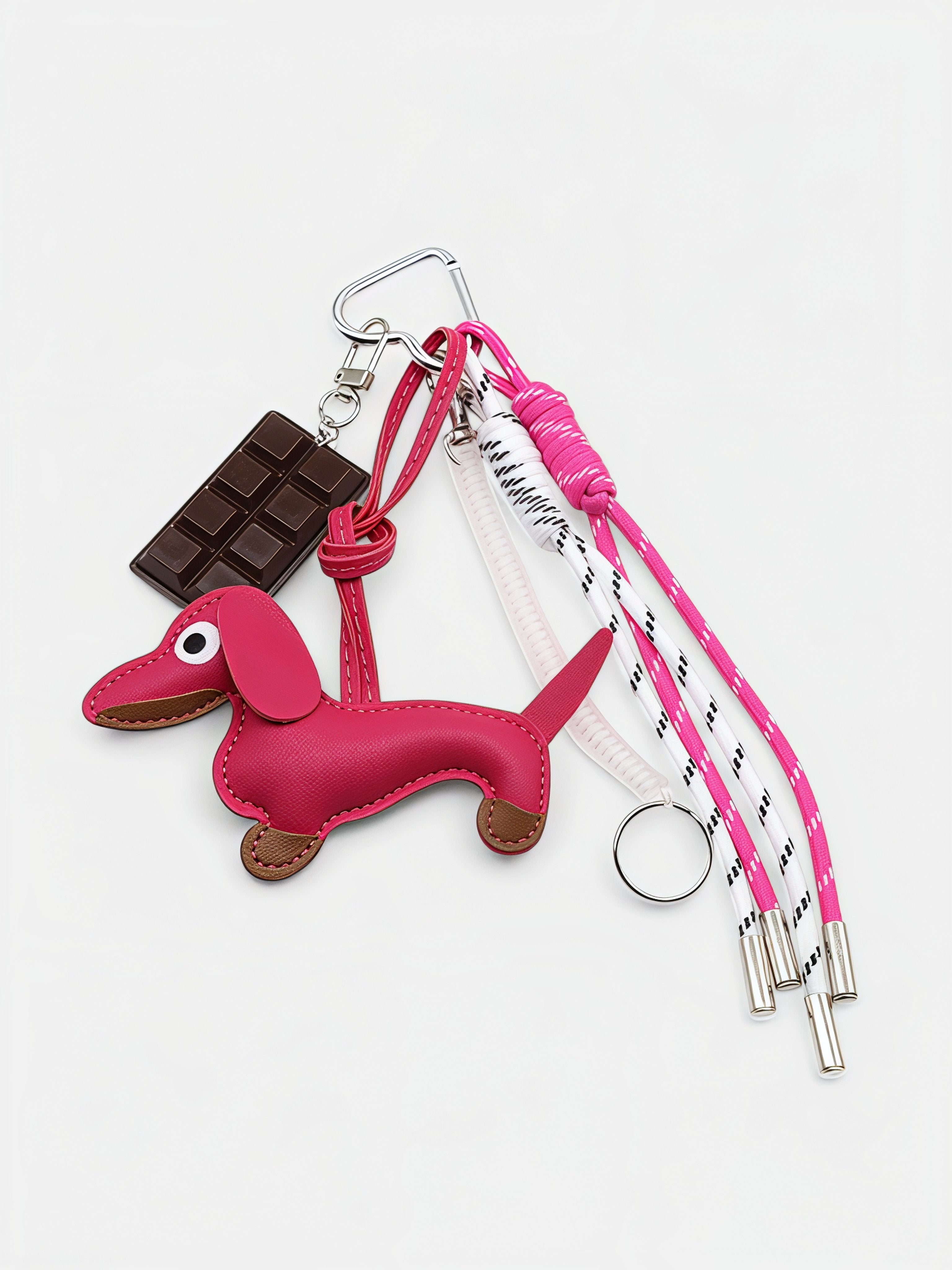 Chocolate & Puppy Bag Charm - CASAVENZA