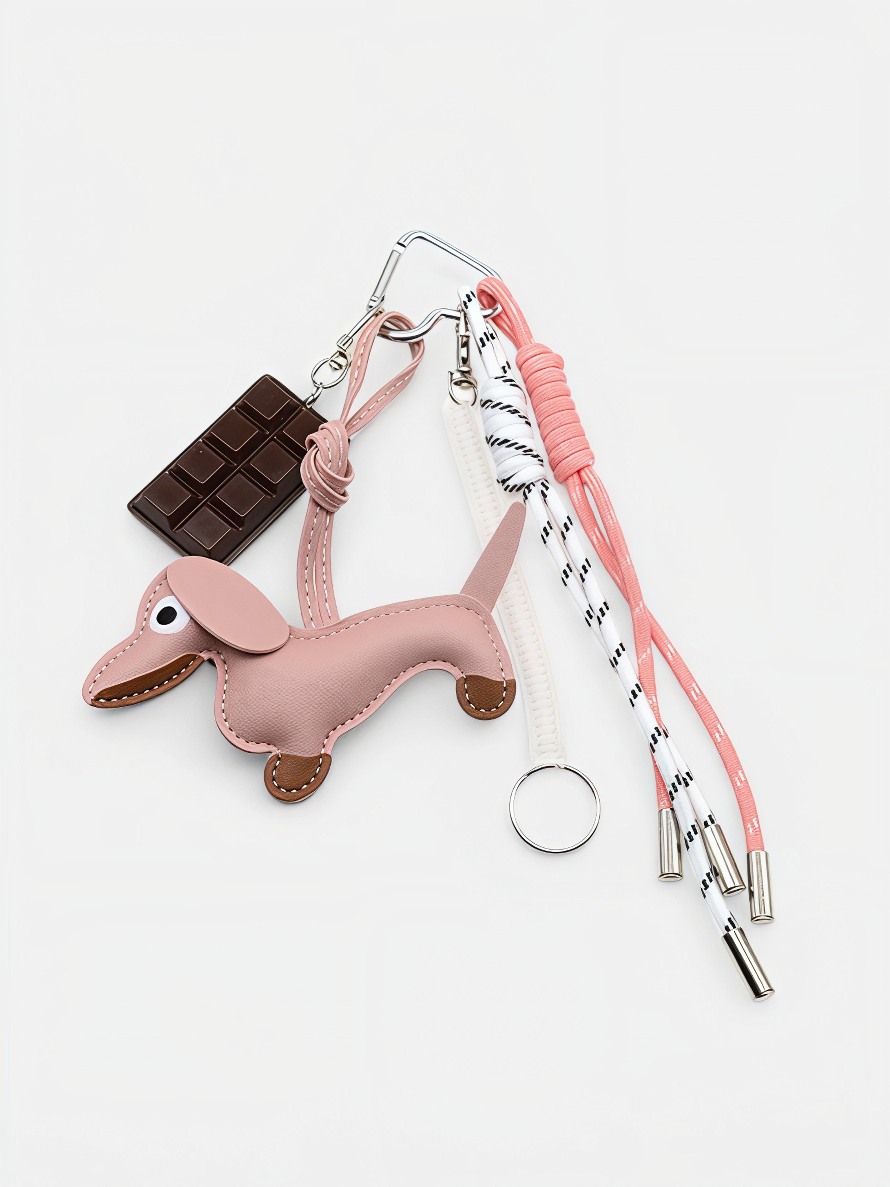 Chocolate & Puppy Bag Charm - CASAVENZA