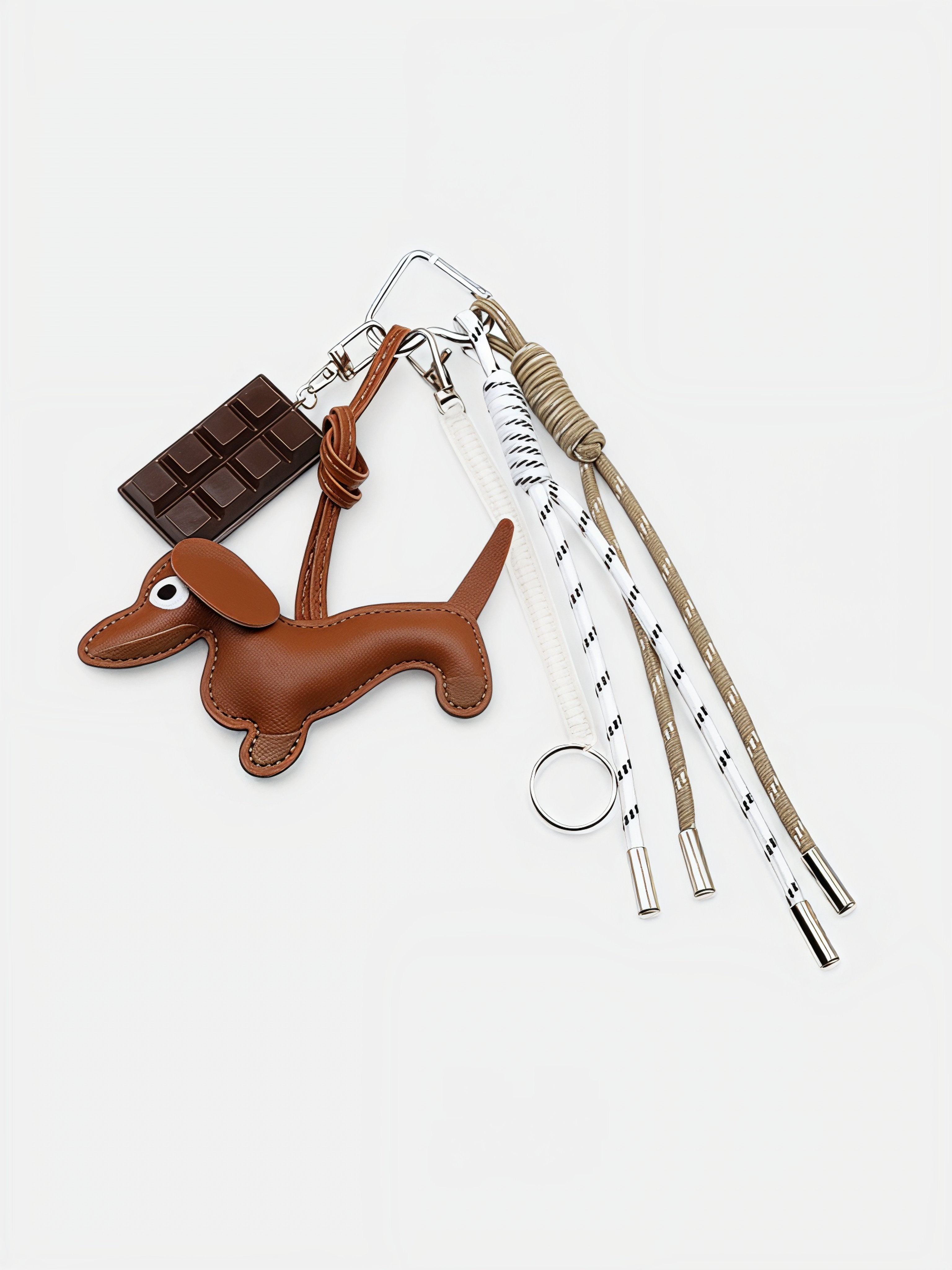 Chocolate & Puppy Bag Charm - CASAVENZA