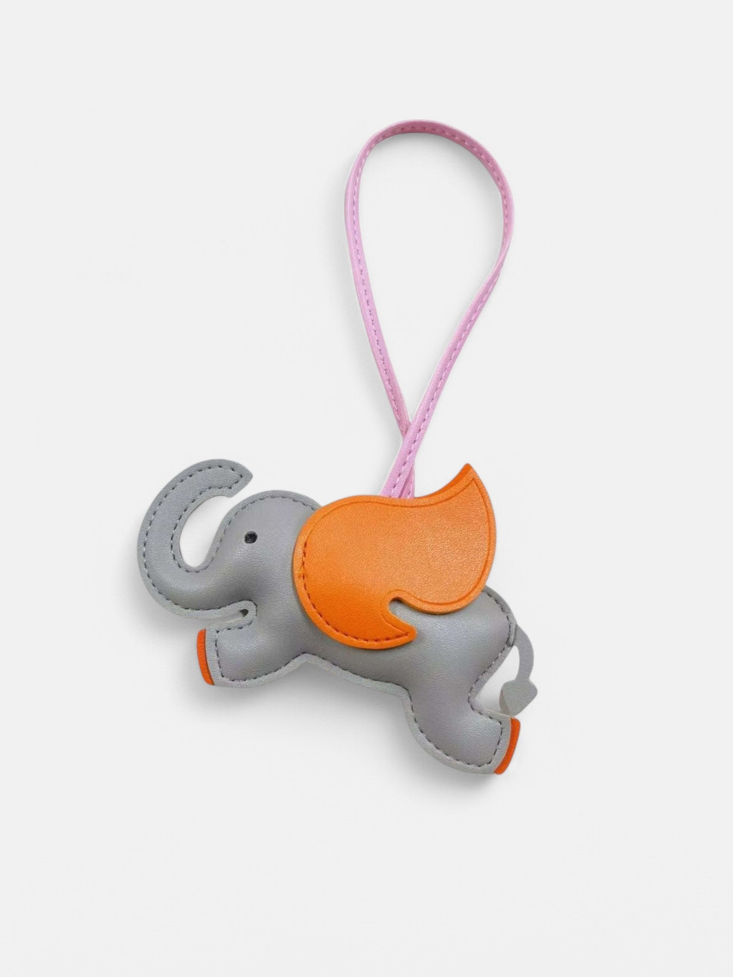 Cute Elephant Bag Charm - AmatoLeather 
