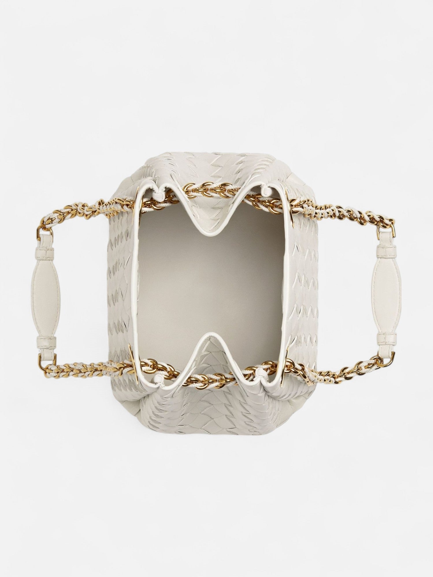 Small Chained Parachute Bag - Chalk - CASAVENZA