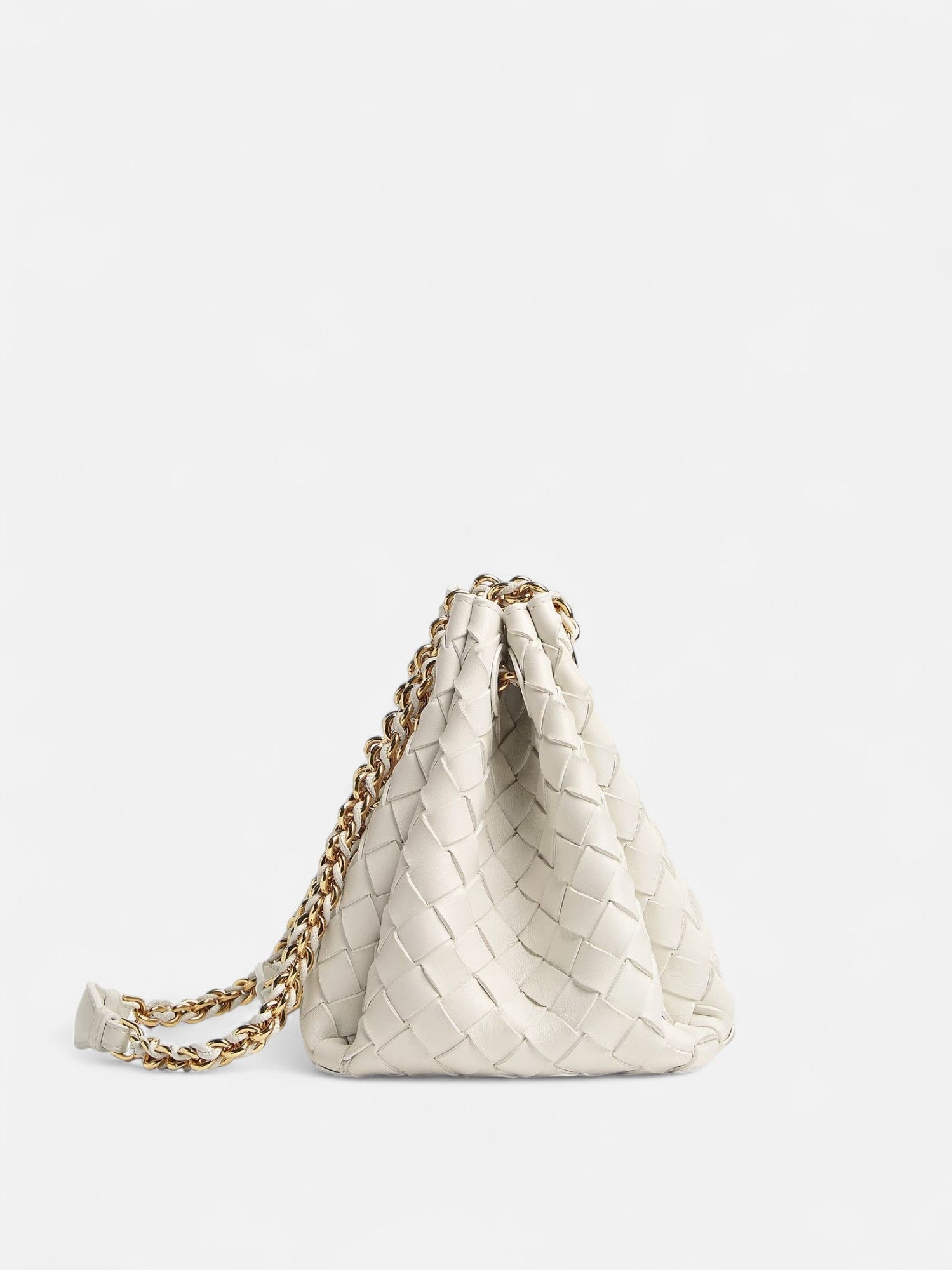 Small Chained Parachute Bag - Chalk - CASAVENZA